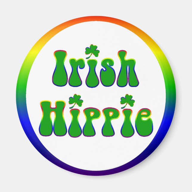 Aimant Ronde hippie irlandaise (Devant)