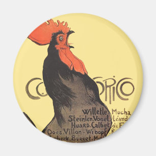 Aimant Rooster Steinlen Cocorico
