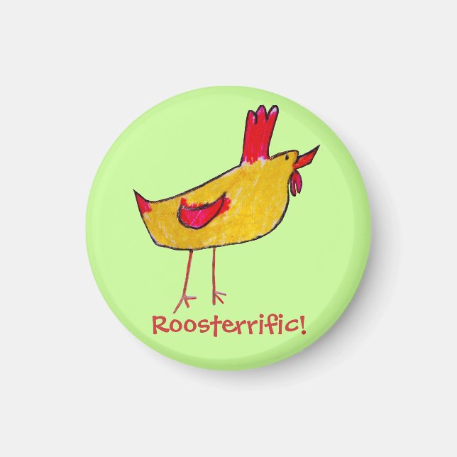 Aimant Roosterrific ! (Devant)