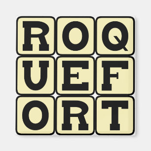 Aimant Roquefort, fromage bleu français