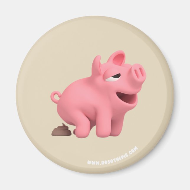 Aimant Rosa the Pig does a Poop (Devant)