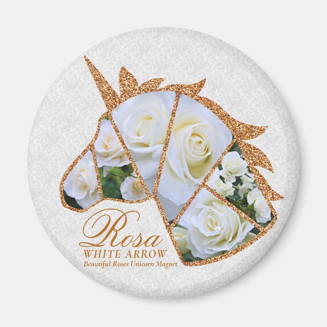Aimant Rosa White Arrow (Devant)