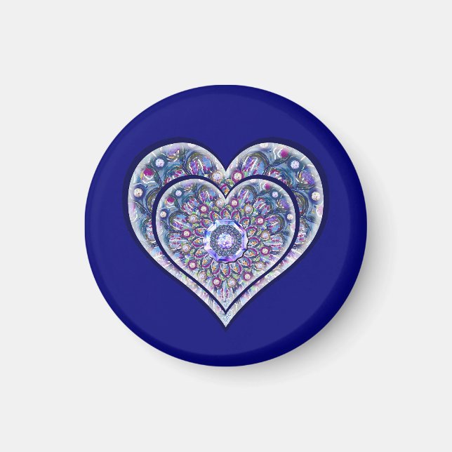 Aimant Rosace bleue (Devant)