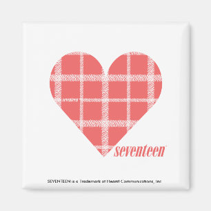 Aimant Rose 4 de plaid