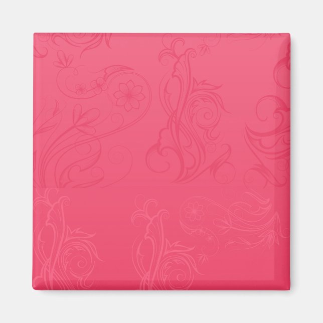 Aimant rose Abstrait (Devant)
