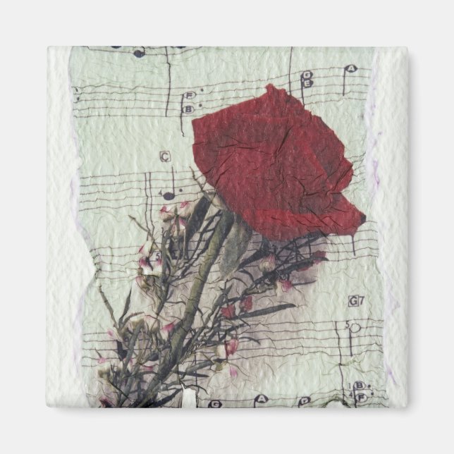 Aimant <Rose and Music>par Kim Koza 2 (Devant)