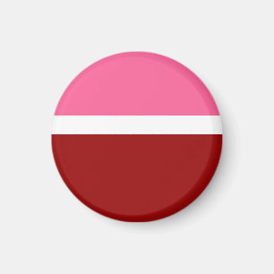 Aimant Rose Blanc Marron Rouge Bloc de Couleur