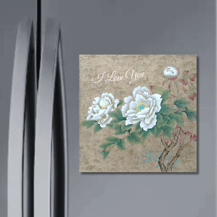 Aimant Rose blanche