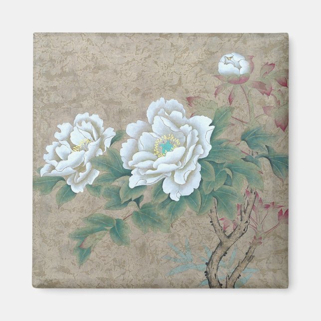 Aimant Rose blanche (Devant)