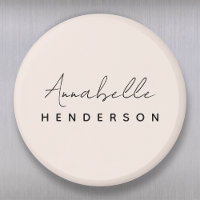 Rose clair monogramme | Minimaliste moderne Femini