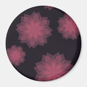 Aimant Rose, cool, tendance, abstraction de fleurs modern