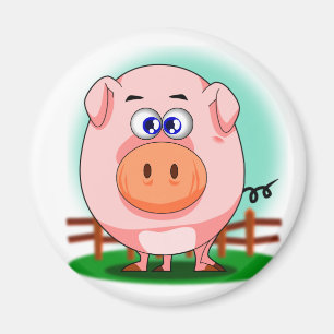 Aimant rose de porc