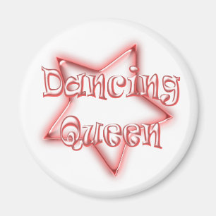 Aimant rose de réfrigérateur de filles de Dancin