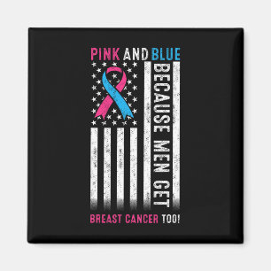 Aimant Rose Et Bleu Parce Que Les Hommes Nous Accompagnen