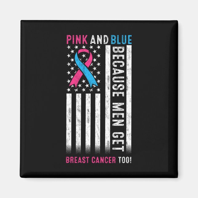 Aimant Rose Et Bleu Parce Que Les Hommes Nous Accompagnen (Devant)