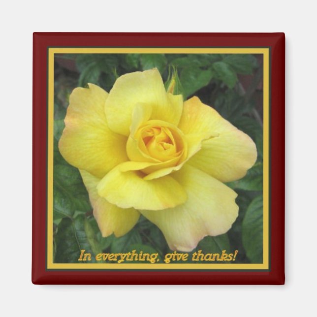 Aimant Rose jaune (Devant)