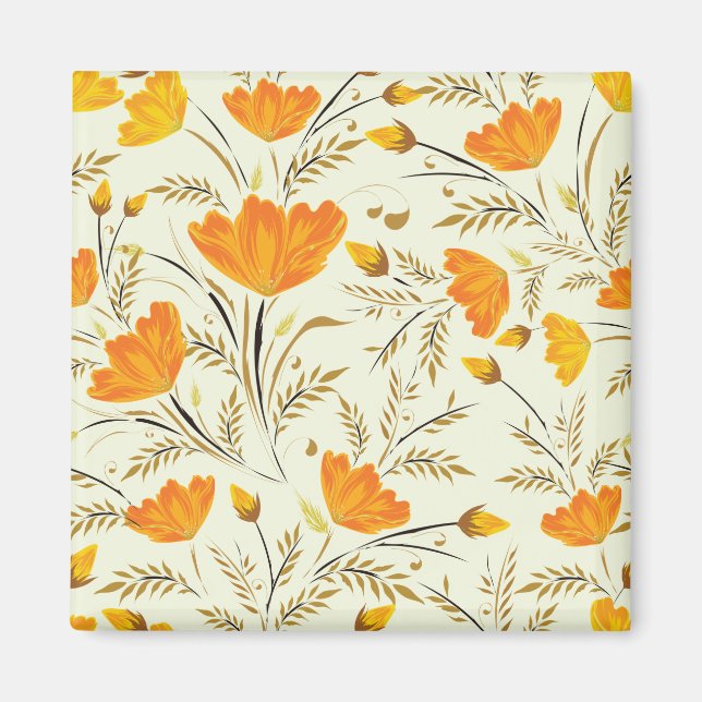 Aimant Rose jaune (Devant)