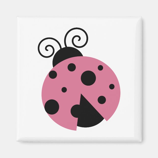 Aimant Rose Ladybug (Devant)