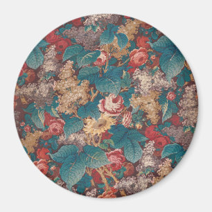 Aimant Rose, Lilac, Grand Jardin Vintage Feuille
