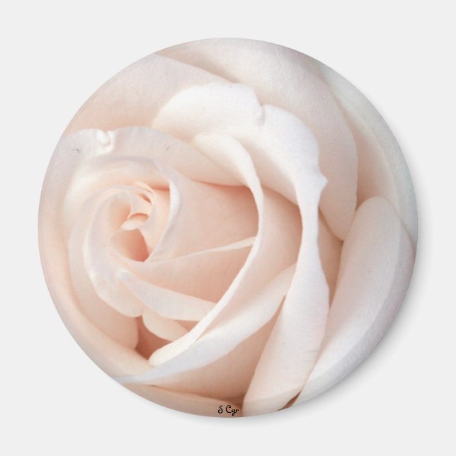 Aimant Rose mariage (Devant)