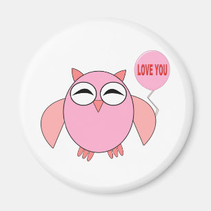 Aimant rose mignon Vous Chouette Aimant