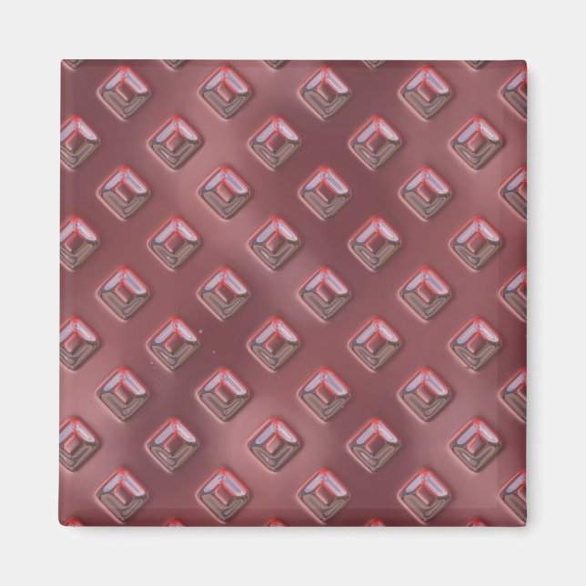 Aimant Rose Motif de rivet couvert (Devant)