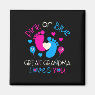 Aimant Rose Ou Bleu Grand Grand-Mère Vous Aime Chemise Ge