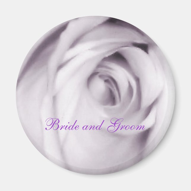 aimant rose pourpre (mariée et mariée) (Devant)