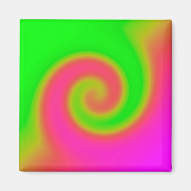 Aimant Rose vert torse (Devant)