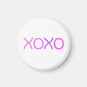 Aimant Rose, violet et lavande Xoxo charmant