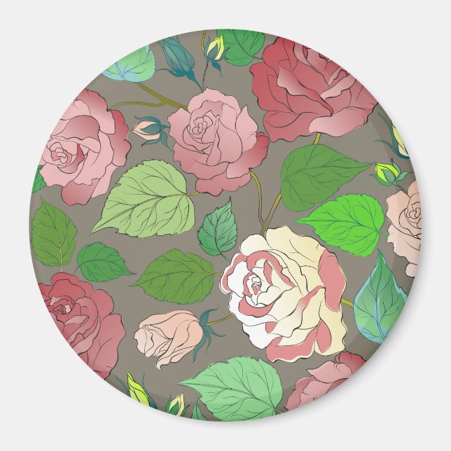 Aimant Roses 30 (Devant)
