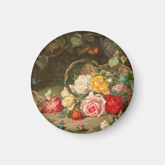 Aimant Roses dans un panier - Josef Neugebauer (Devant)