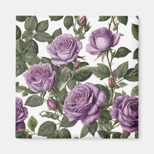 Aimant Roses de Rose pourpre,
