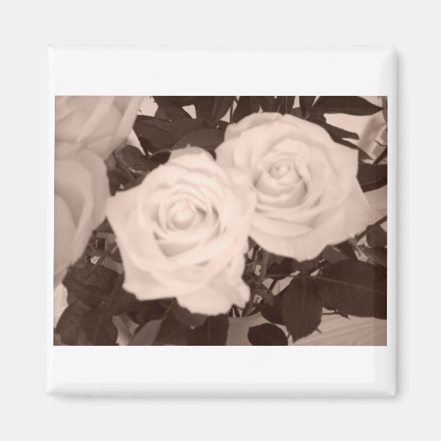 Aimant Roses mariages (Devant)