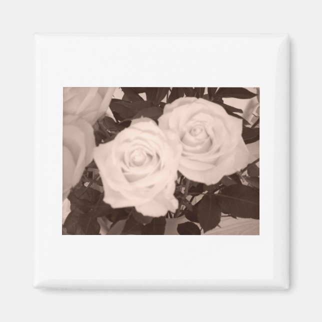 Aimant Roses mariages (Devant)