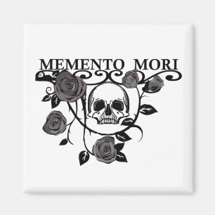 Aimant Roses noirs Memento mori