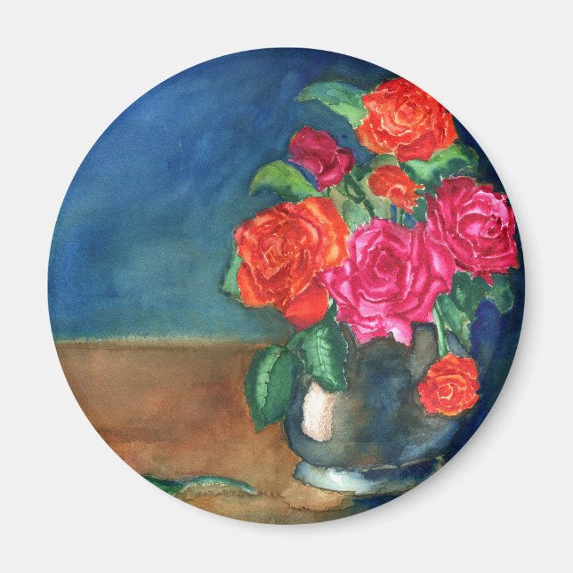 Aimant Roses pour Mon Amour (Devant)