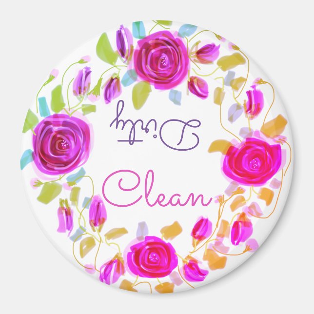 Aimant Roses Roses Roses Roses Avec Violet (Devant)