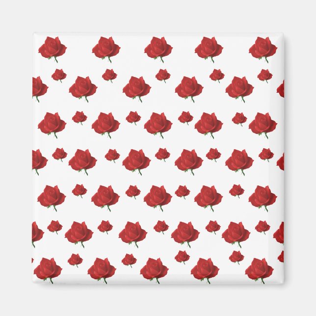 Aimant Roses rouges (Devant)