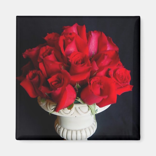 Aimant Roses rouges (Devant)