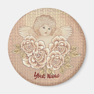 Aimant Roses vintages Cherub Angel