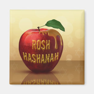 Aimant Rosh Hashanah Juif Nouvel An Honey Apple