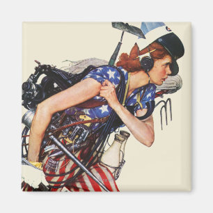 Aimant Rosie à la Secourt