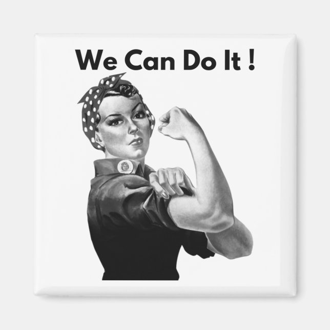 Aimant Rosie Le Riveter On Peut Le Faire (Devant)