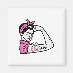 Aimant Rosie Riveter Lutte contre le cancer du sein Décer