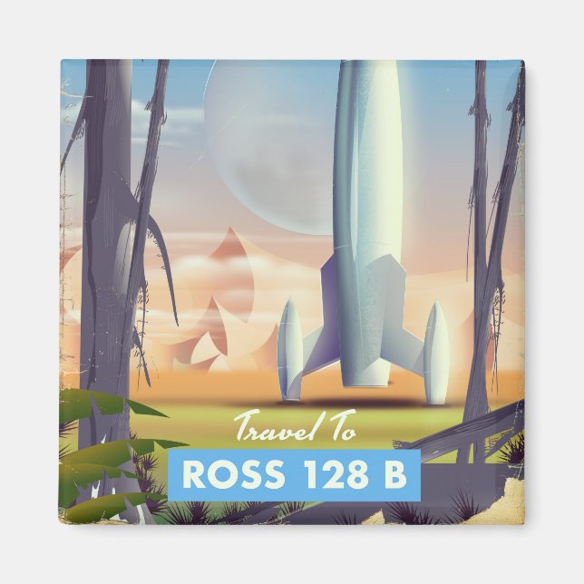 Aimant Ross 128 B Affiche de science-fiction (Devant)