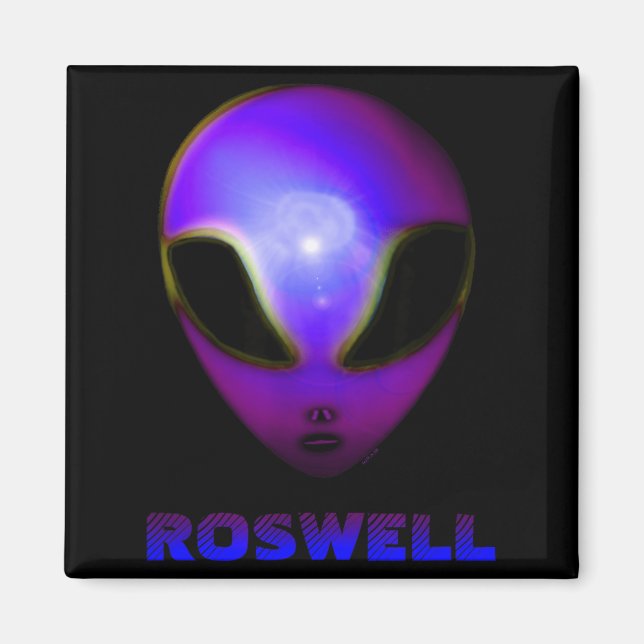 Aimant Roswell New Mexico Alien  (Devant)