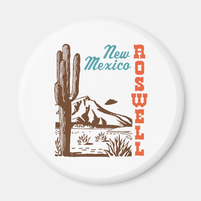 Aimant Roswell Nouveau-Mexique (Devant)