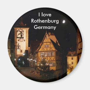 Aimant Rothenburg Allemagne en clair de lune