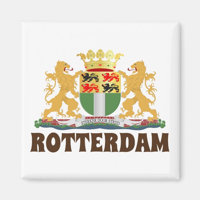Aimant Rotterdam coat of arms, Netherlands (Devant)